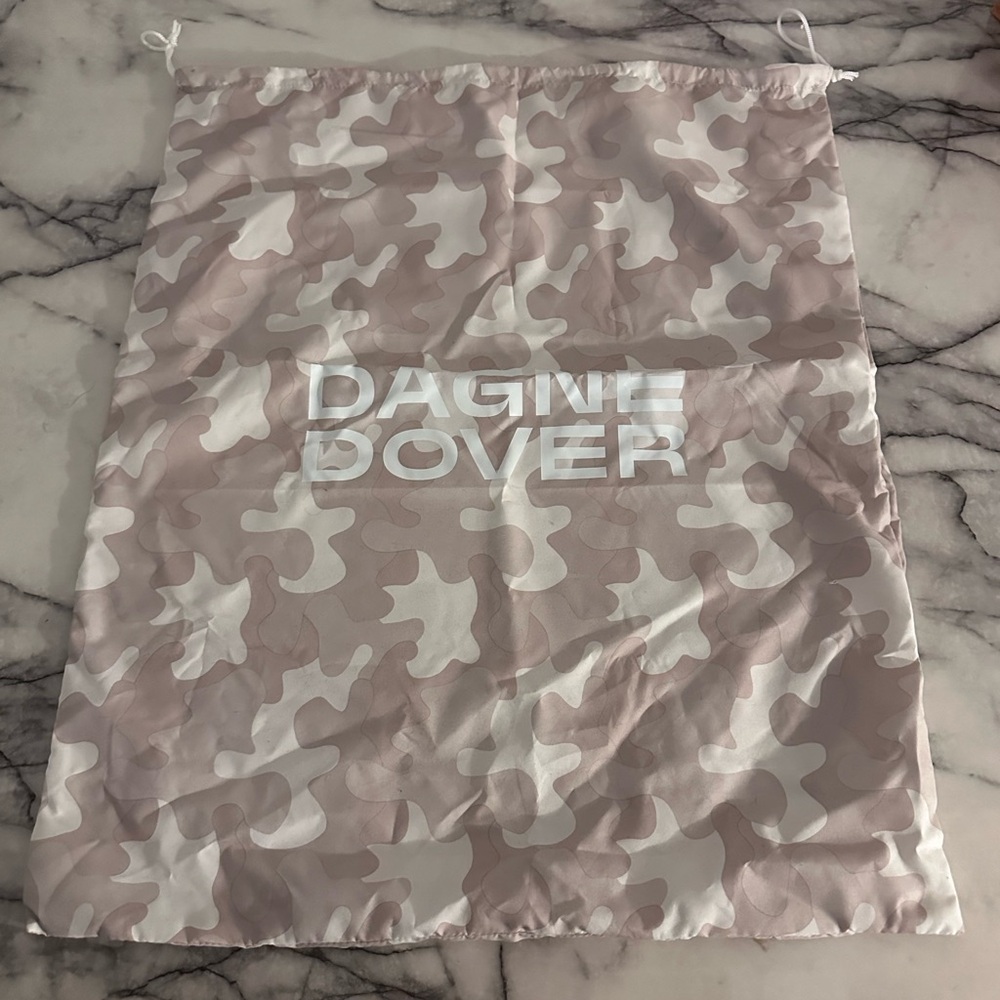 Dagne Dover Pink and White Camouflage Pouch